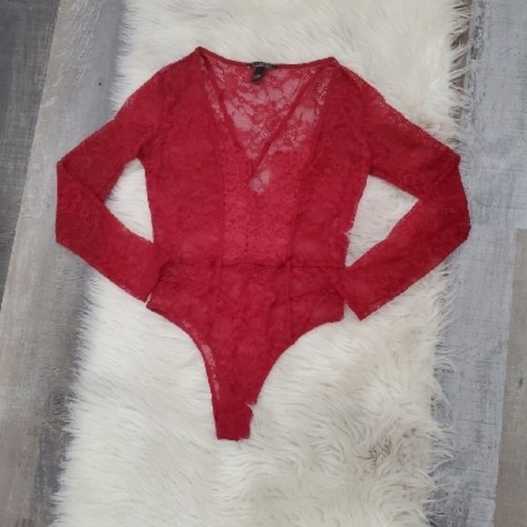 Victoria's Secret V-Neck Long Sleeve Bodysuit - Picture 3 of 10